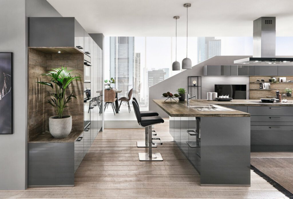 Nobilia Grey Gloss Kitchen | Kutchenhaus, Newcastle